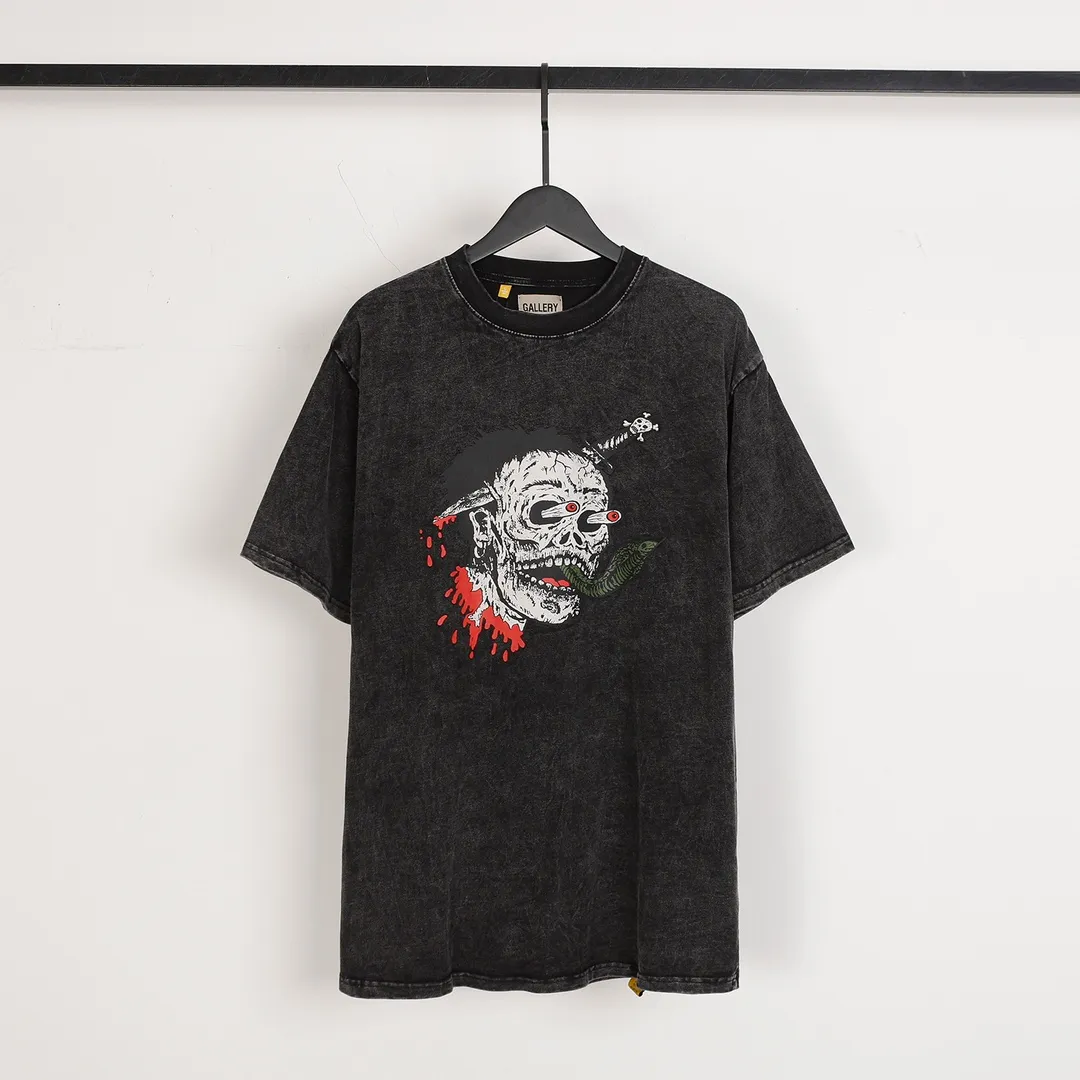 GALLERY.DEPT Summer new short-sleeved model number: D3129#P116 Color: washed black Size: S M L XL